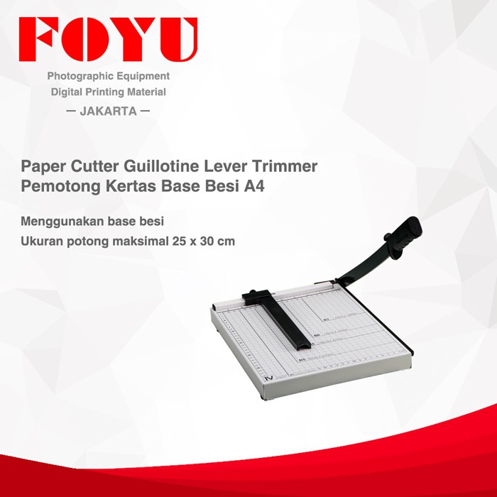 Jual Paper Cutter Guillotine Lever Trimmer Pemotong Kertas Base Besi A4 ...