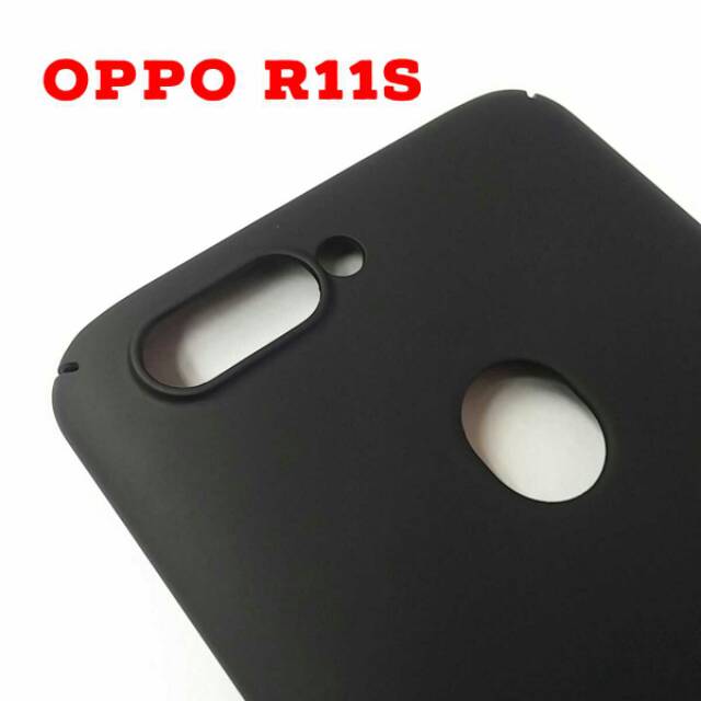 Jual Hard Case Cover Casing Slim Black Oppo R11S Good Quality | Shopee ...