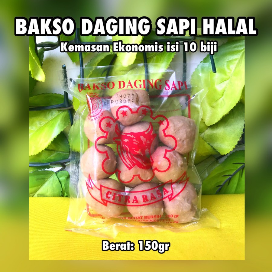 Jual Kc Frozen Baso Sapi Isi 10 Pcs Bakso Daging Sapi Baso Daging