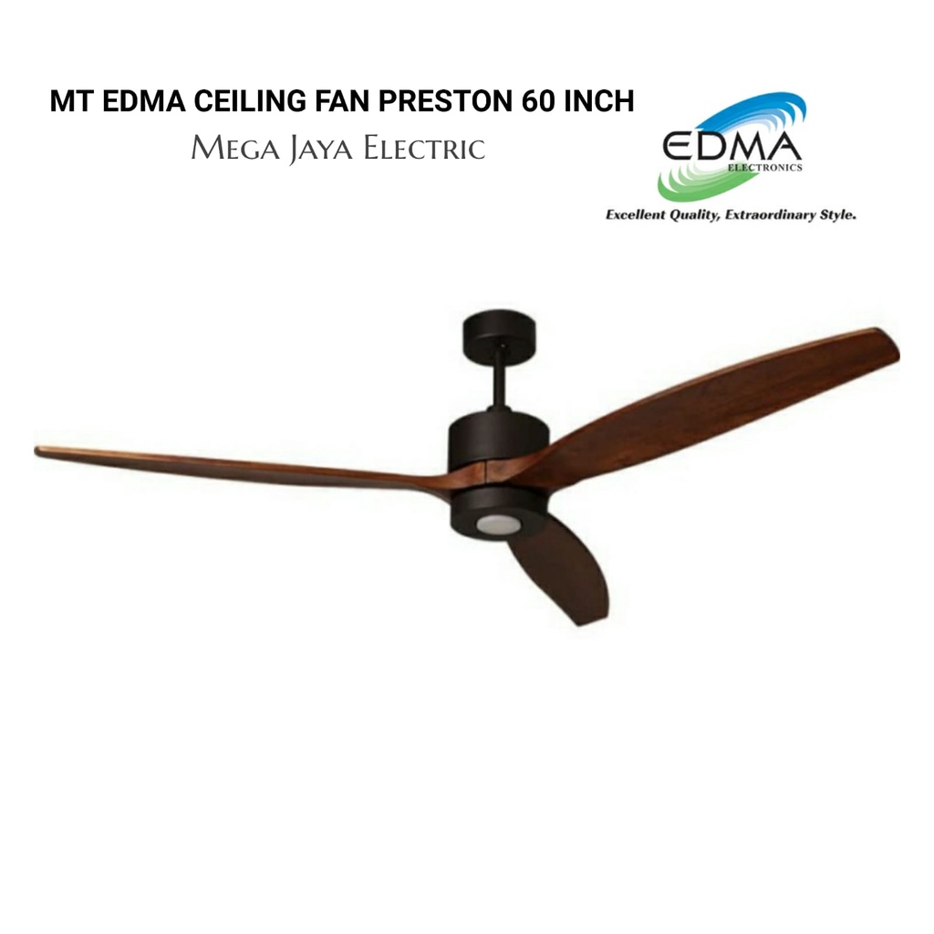 Jual MT EDMA CEILING FAN PRESTON 60 INCH DC REMOTE CONTROL / KIPAS ...