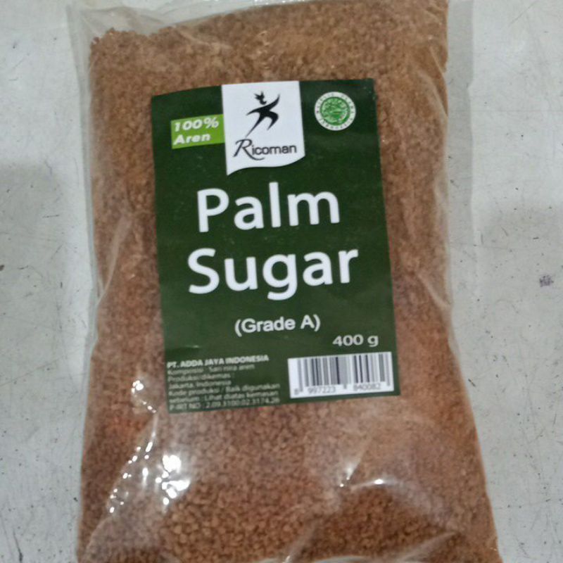 Jual PALM SUGAR 400GR, GULA AREN BUBUK Shopee Indonesia