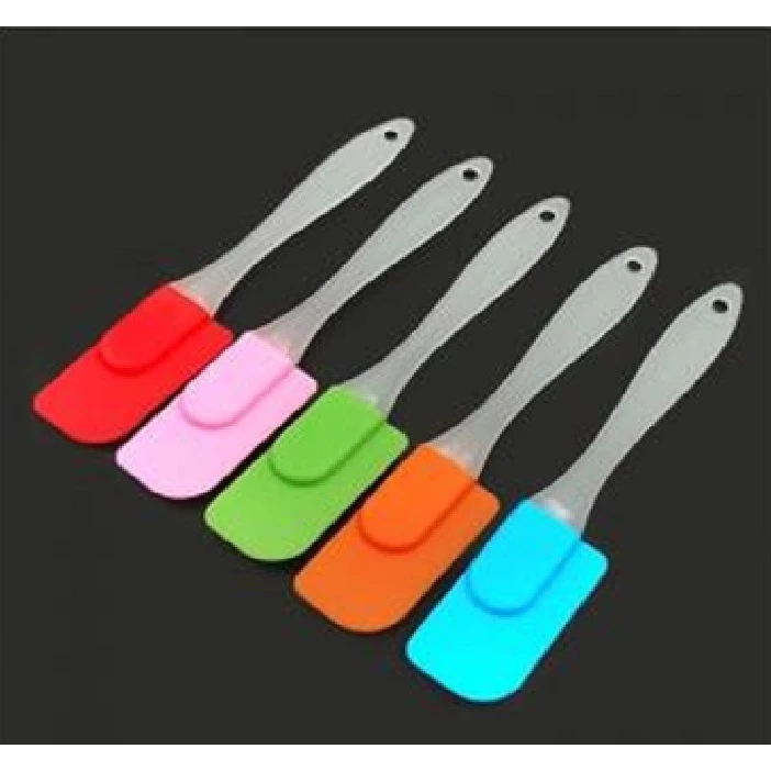 [UNIK88] Spatula Polesan Kue Silikon Gagang Bening Serbaguna Termurah | AutoStock