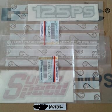 Jual stiker 125 ps super speed set Mitsubishi canter turbo original KTB ...