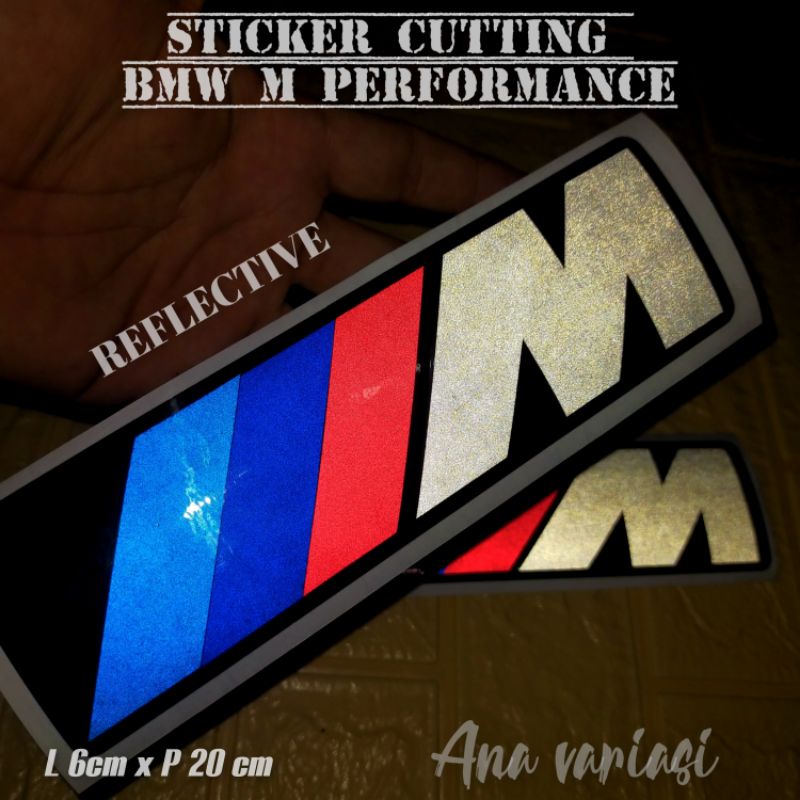 Jual Bmw M Performance Sticker Cutting Stiker Mobil Stiker Bmw Besar Cm X Cm Harga Biji