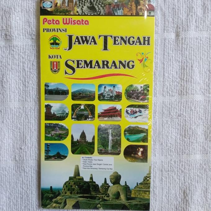 Jual PETA WISATA JAWA TENGAH dan KOTA SEMARANG Sae | Shopee Indonesia