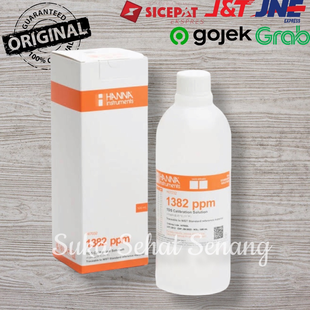 Jual cairan calibrasi tds hanna HI70032 1382 ppm tds | Shopee Indonesia