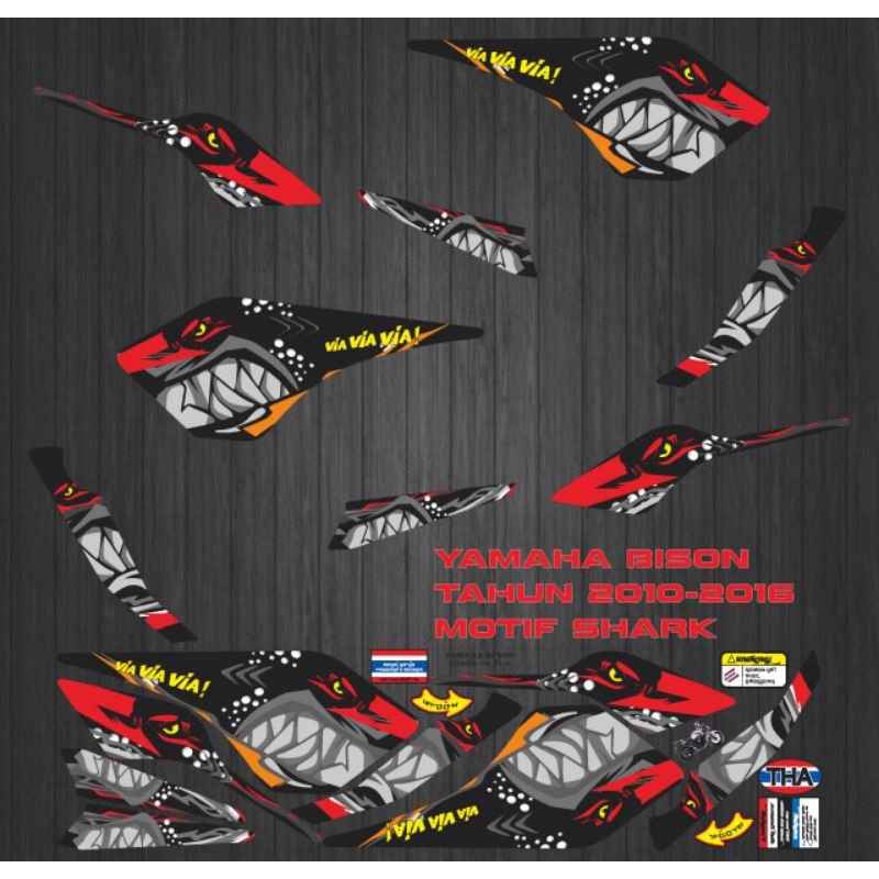 Jual Stiker Striping Decal Yamaha Byson Th Shark Shopee