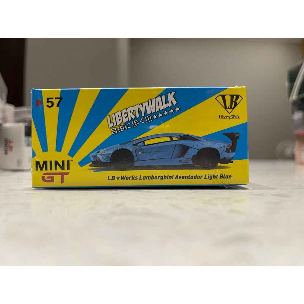 Jual MiniGT Lbwk Lamborghini Aventador Light Blue 57 Mini GT | Shopee ...