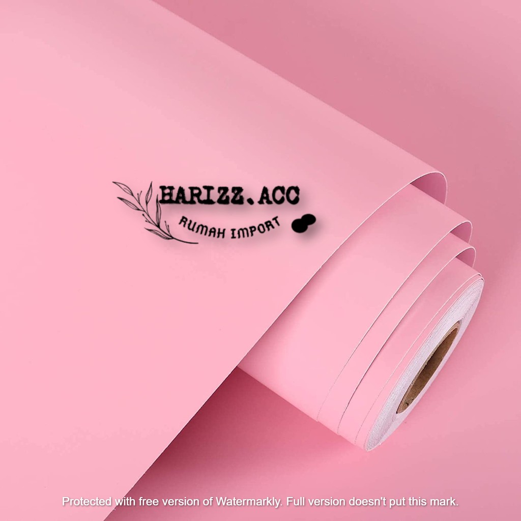 Jual WALLPAPER STIKER DINDING PINK MUDA CERAH POLOS BERTEKSTUR | Shopee