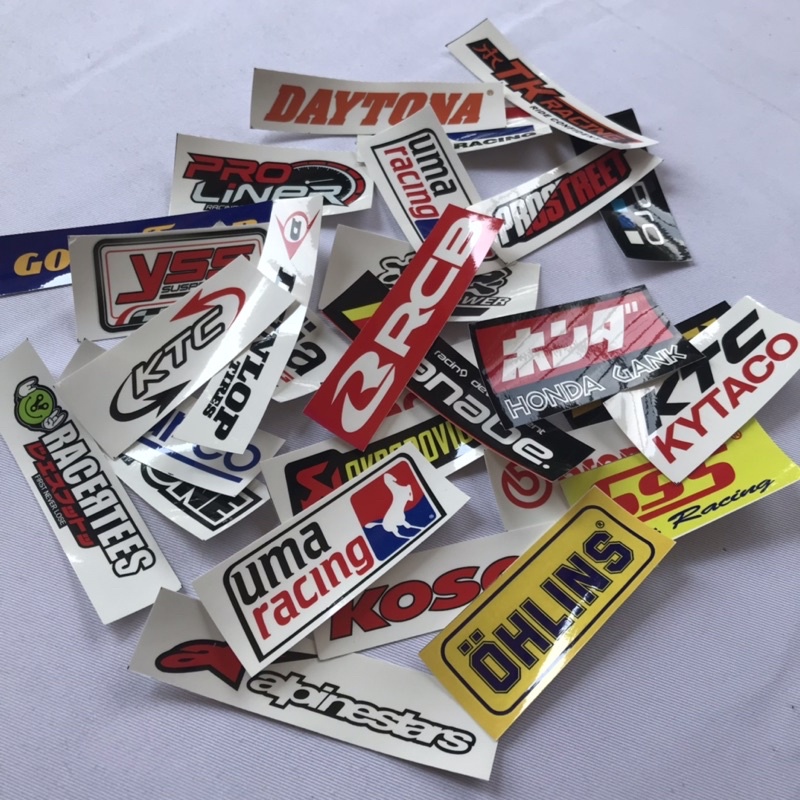 Jual Stiker Racing barbara Isi 26Pcs / Stiker Motor RCB racing start ...