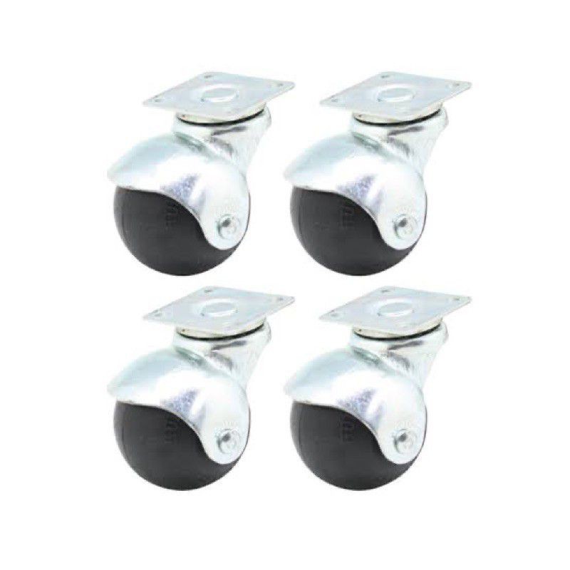 Jual Roda Casters 2 Inch Bulat Dan Gepeng Roda Kursi Roda Lemari Aluminium Roda Show Case 2139