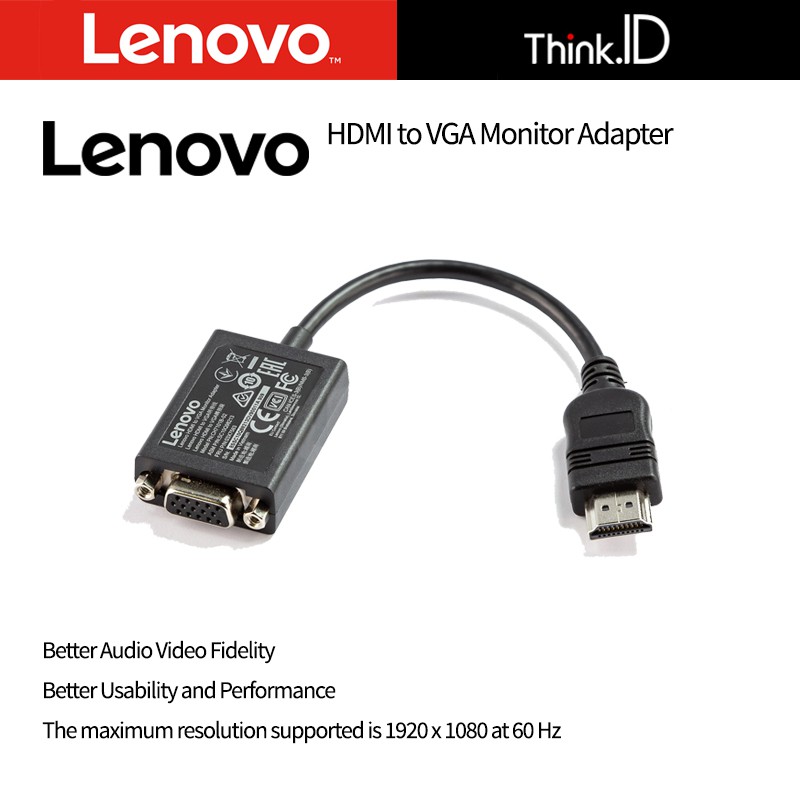 Jual LENOVO HDMI to VGA Monitor Adapter Shopee Indonesia
