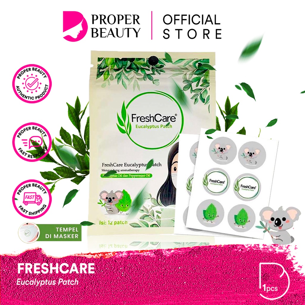 Jual FRESHCARE Eucalyptus Patch Indonesia / Sticker Tempel Masker Face ...