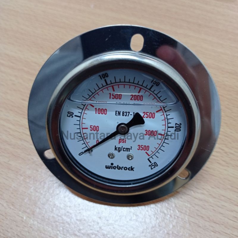 Jual Pressure Gauge Payung Center Back Stainless 2 12 Inchi 250 Bar 3500 Psi Shopee Indonesia 4233