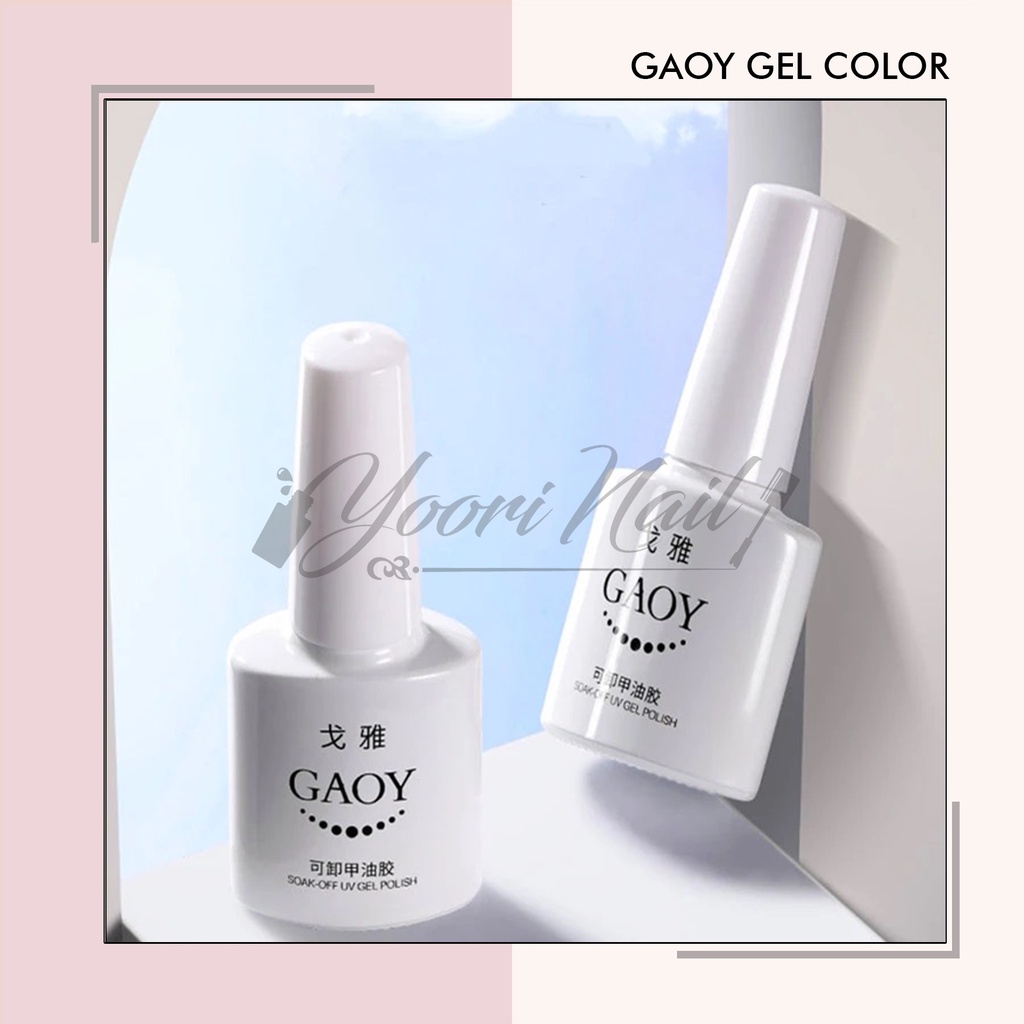 Jual Gaoy color (E001E036) gel polish light luxury series nail art gel