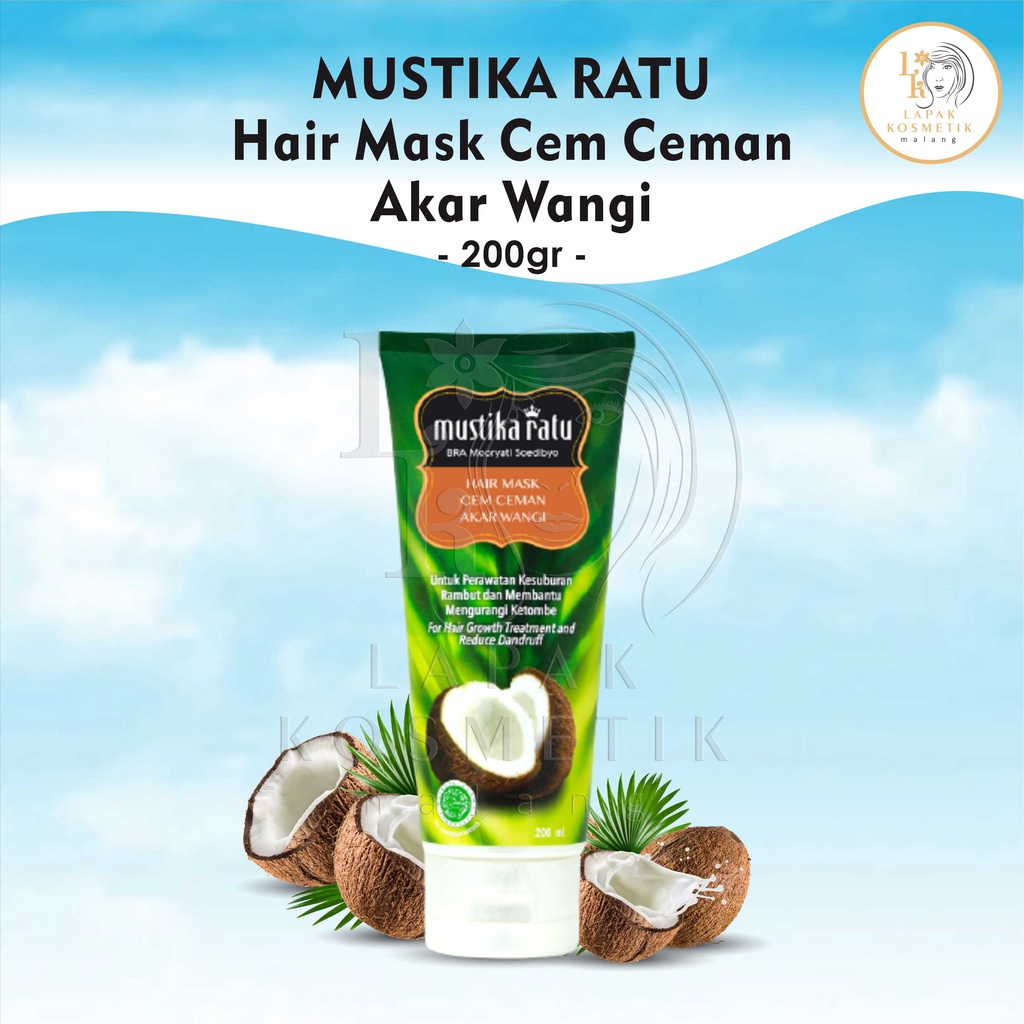 Jual Mustika Ratu Hair Mask Cem Ceman Akar Wangi 200gr | Masker Rambut ...