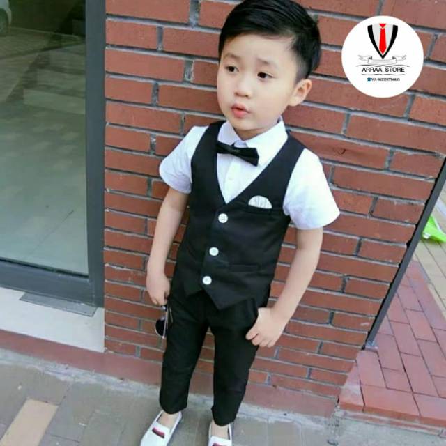 Jual Set vest anak / rompi anak korea | Shopee Indonesia