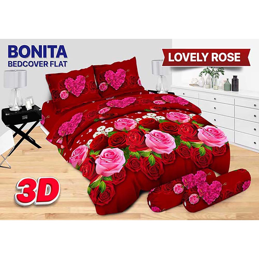 Jual Bed Cover Set 180x200 Bonita Bedcover Bonita Sprei Flat King 180 X ...