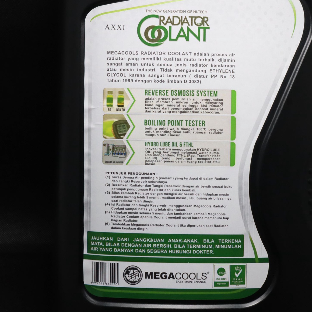 Jual COOLANT RADIATOR MEGACOOLS 5LT GREEN | Shopee Indonesia