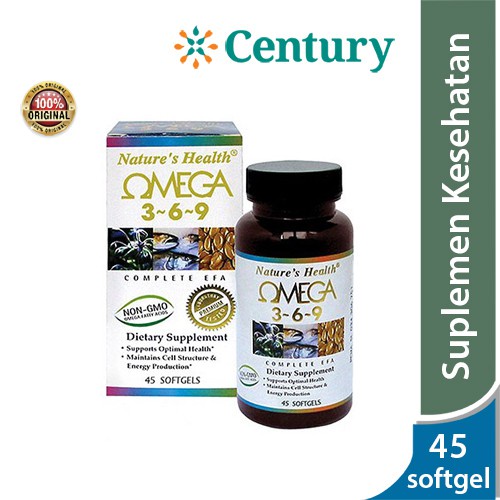 Jual Nature's Health Omega 369 isi 45 Kapsul/kolesterol/kesehatan