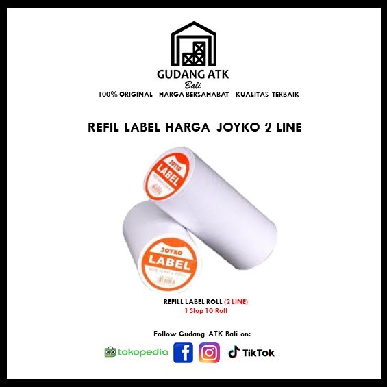 Jual Kertas Label Harga Joyko Baris Refill Shopee Indonesia