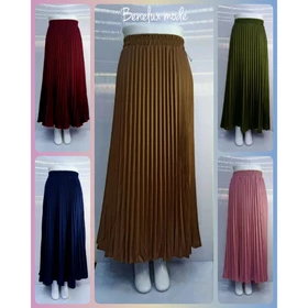 Rok Plisket Hyget Premium Rok Plisket Dewasa Lebar Mayung