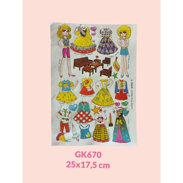 Jual Mainan Bp Bepebepean Bongkar Pasang Jadul Boneka Kertas Paper Doll Shopee Indonesia