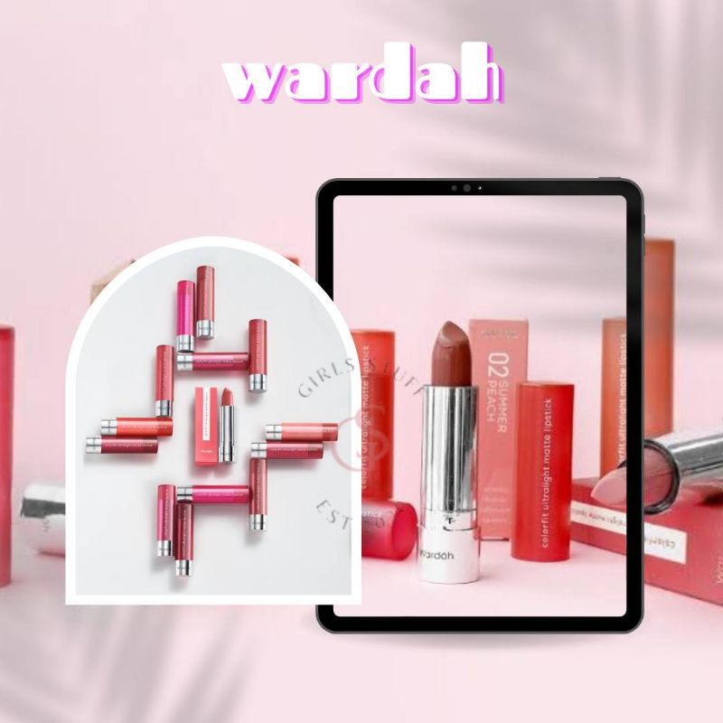 Jual ️ girlstuff999 ️ Matte Lipstik Colorfit Ultralight Wardah 3.6g