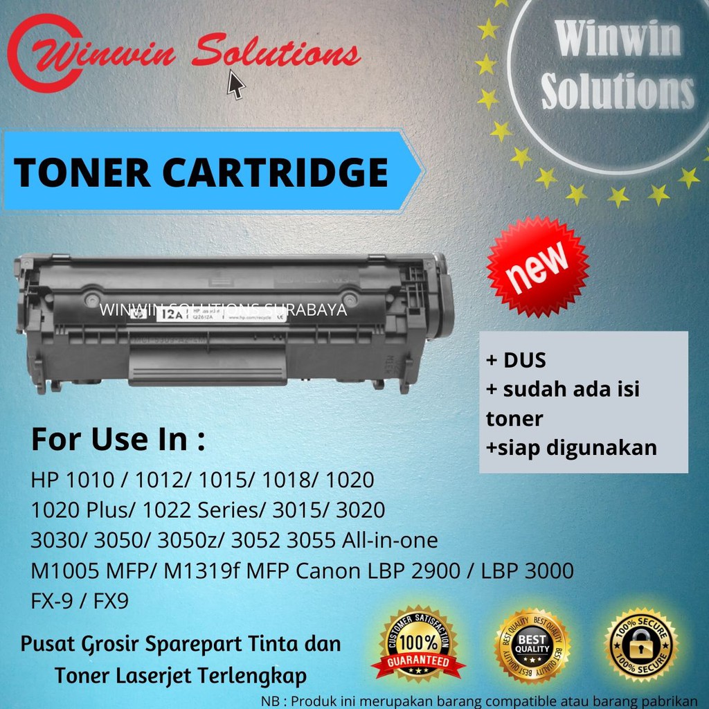 Jual Toner Cartridge CANON LBP 2900 / LBP2900 Laserjet monochrome ...