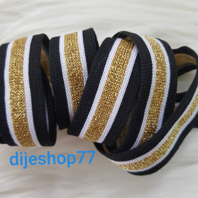 Jual Pita rib 2 cm PREMIUM TEBAL IMPORT - ROLL / pita korea 2cm / lis