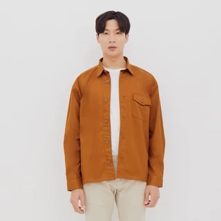 M231 Jaket Over Shirt Pria Panjang Coklat 2269B