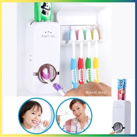 Dispenser Odol / Pasta Gigi Dan Tempat Sikat - Toothpaste Dispenser | AutoStock