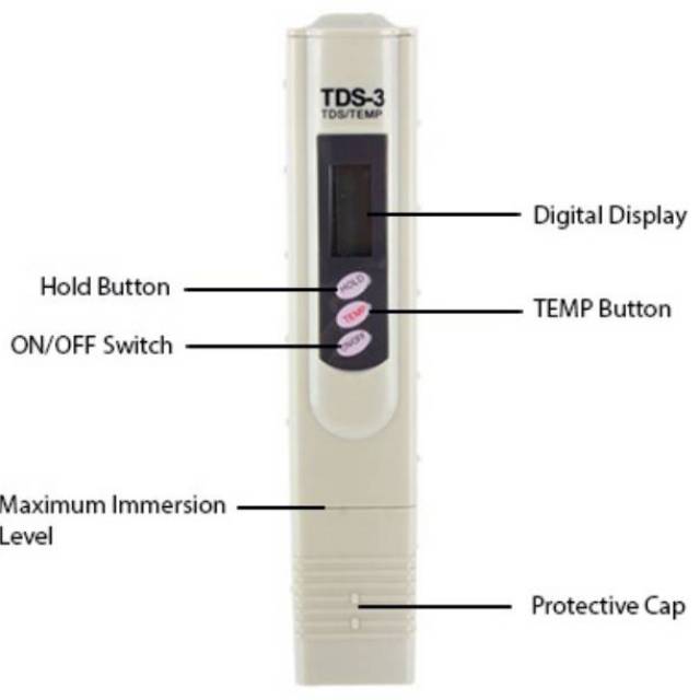 Jual TDS Meter Total Dissolved Solids Alat Ukur Air dan Hidroponik ...