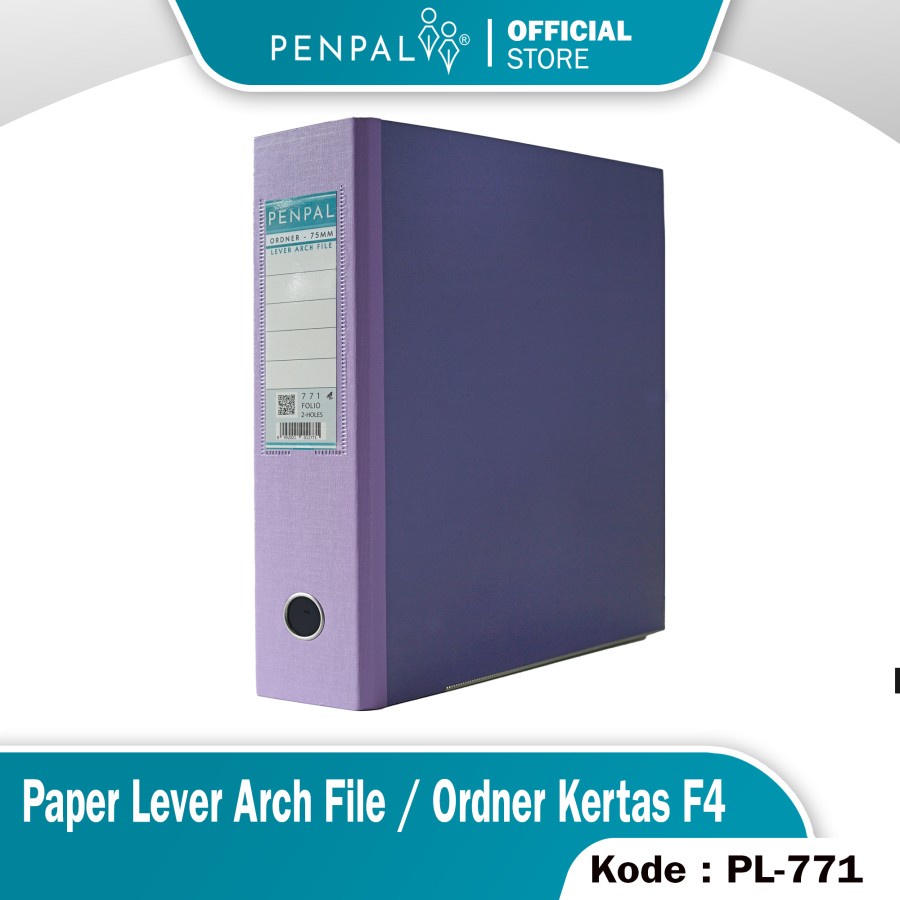 Jual Penpal Paper Lever Arch File / Ordner Kertas F4 PL-771 | Shopee ...