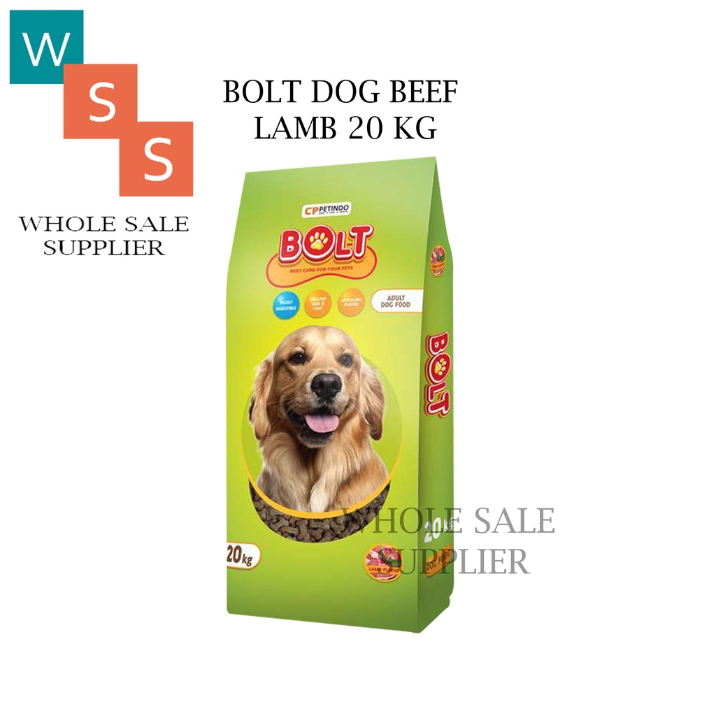 Jual MAKANAN ANJING BOLT LAMB 20KG ( GOSEND GRAB ) | Shopee Indonesia