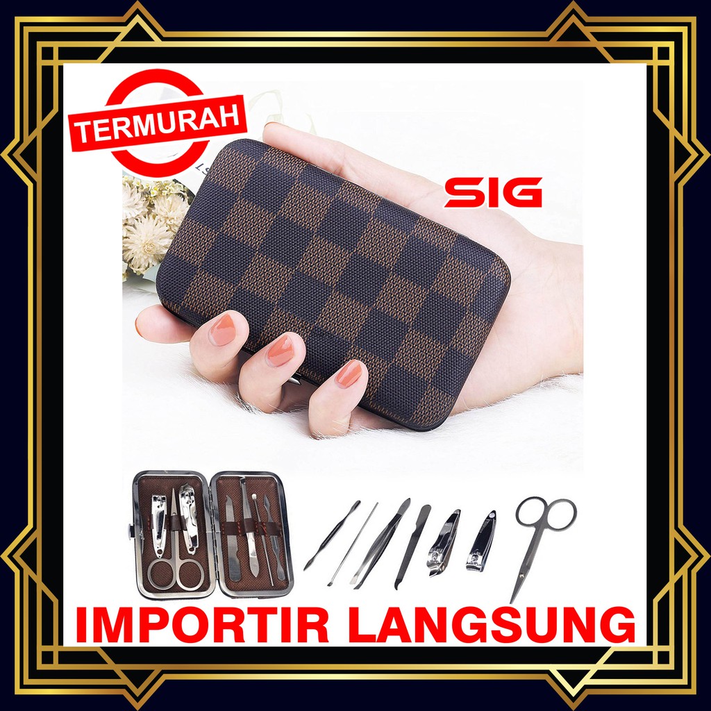 Jual Gunting Kuku Set 7 In 1 / Set Manicure 7 In 1 / Peralatan Manicure ...