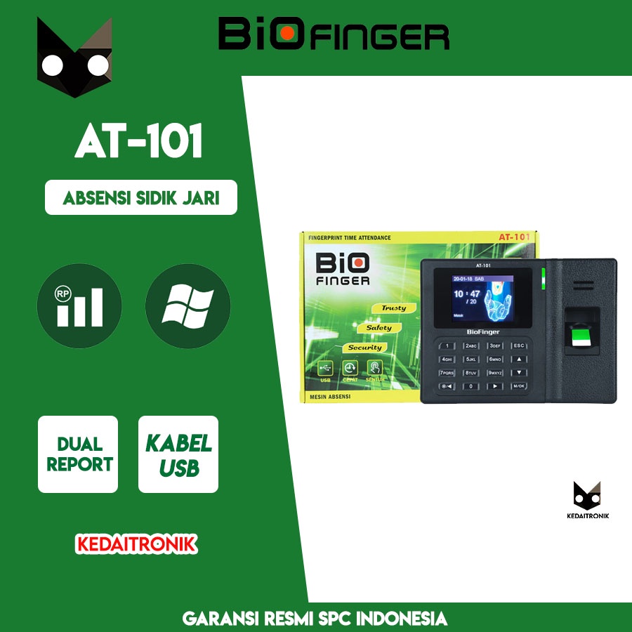 Jual Biofinger At Mesin Absensi Sidik Jari Fingerprint Bio Finger At Shopee Indonesia