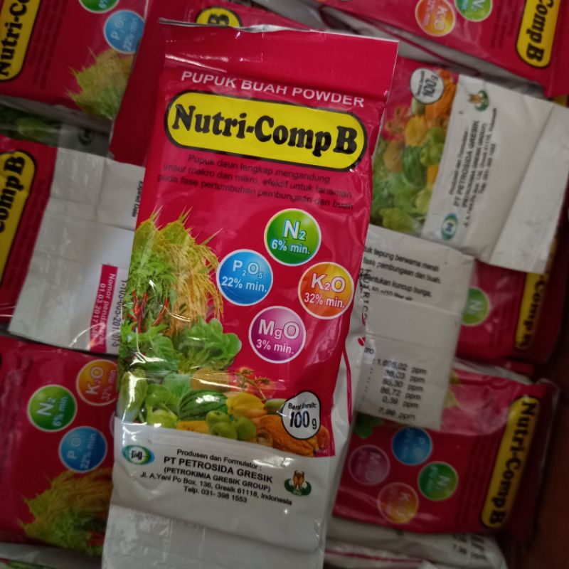 Jual NUTRICOMP B 100 GRAM / NUTRI COMP B 100 GRAM / NUTRICOMP B 100GRAM ...