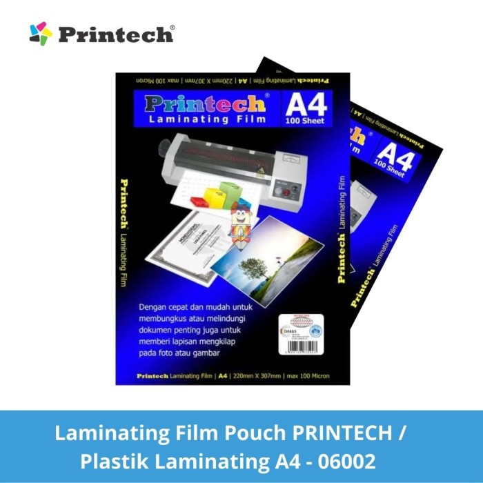 Jual Plastik Laminating Printech A4 / Laminating Film Pouch Shopee