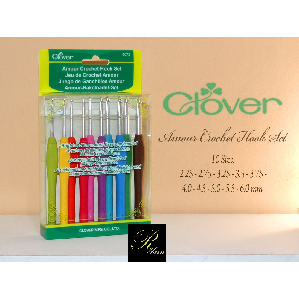 Jual Clover Amour Crochet Hook Set (10 Pcs) Shopee Indonesia