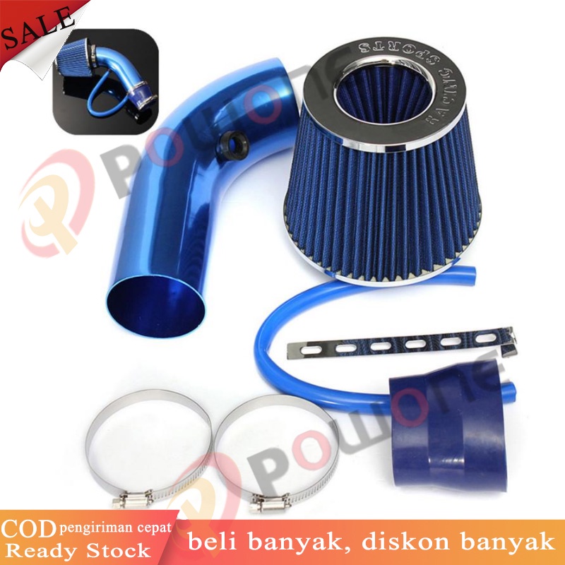 Jual 76Mm 3 Inci Universal Mobil Udara Dingin Filter Asupan Induksi ...