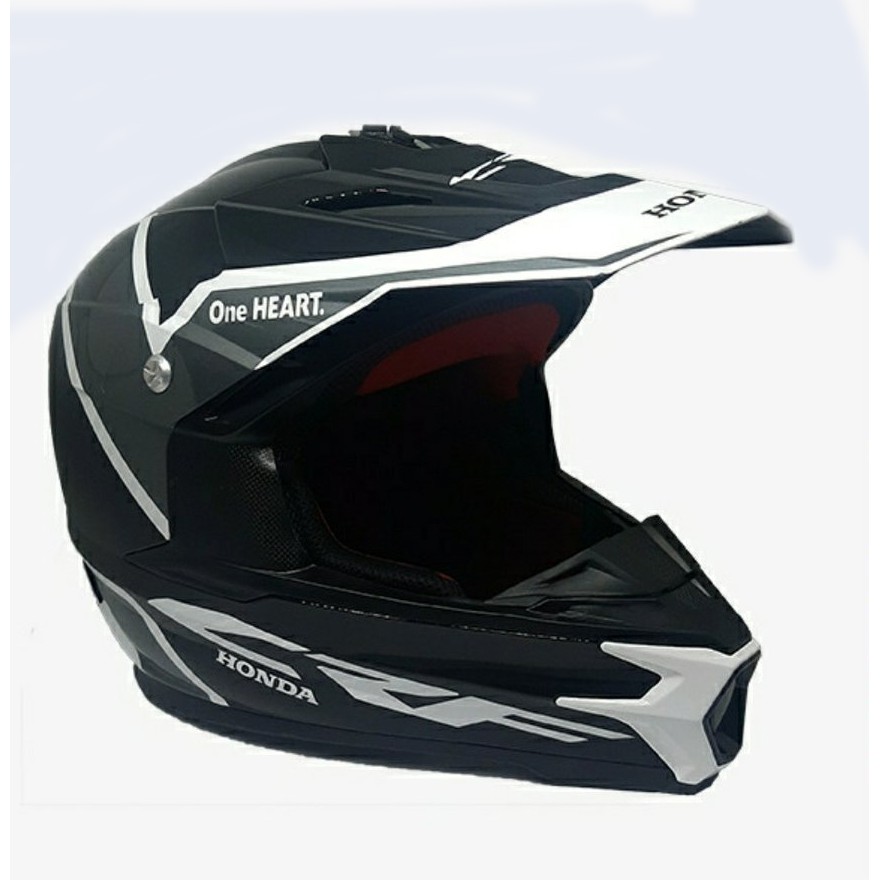 Jual Helm Resmi Honda CRF Full Face Trail Cross Warna Grey