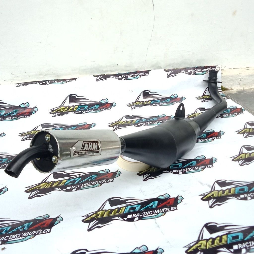 Jual Knalpot FIZ R Fizr AHM Hitam Crom 2tak racing | Shopee Indonesia