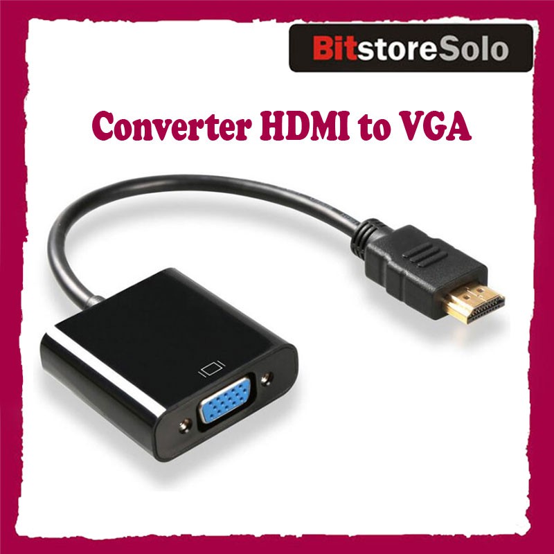 Jual Converter Kabel Hdmi To Vga Display Audio Shopee Indonesia