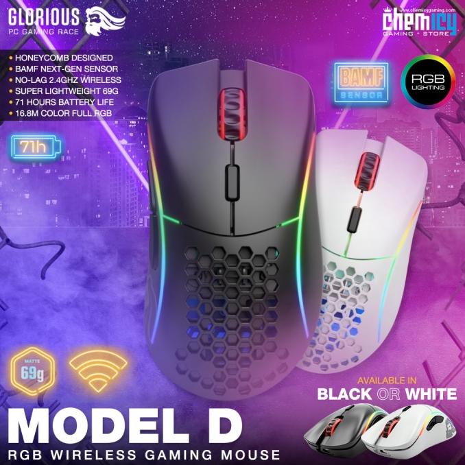 Jual Glorious Model D Wireless RGB Gaming Mouse CUCI GUDANG | Shopee ...