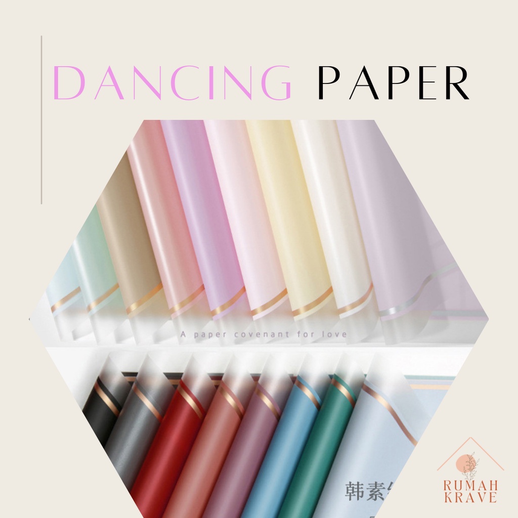 Jual RUMAH KRAVE - Dancing Paper Cellophane Wrapping Paper Kertas Bunga ...