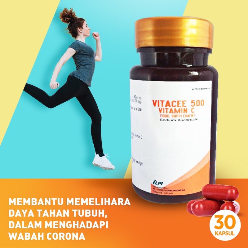 Jual VITACEE 500 mg VITAMIN C AMAN UNTUK LAMBUNG / SUPLEMEN KESEHATAN ...