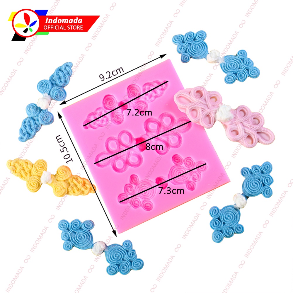 Jual Indomada Cetakan Fondant Silikon Simpul Kancing Tali Shanghai Cina ...