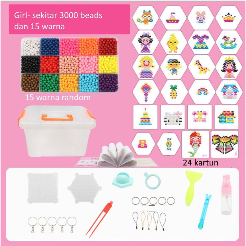 Jual Hama beads Perler Beads 2.6 mm Paket Box 15 Warna - BoxBeadOnly -  Jakarta Barat - Creative_toys