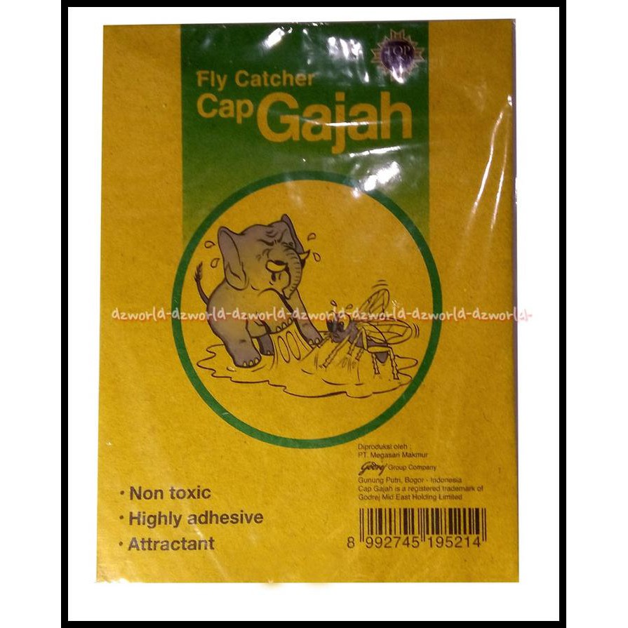 Jual Cap Gajah Lem Lalat Super Lengket Lem Kertas Menangkap Lalat Isi